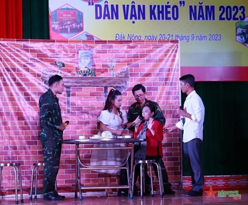 Bộ CHQS tỉnh Đắk Nông tổ chức thành công Hội thi “Dân vận khéo” năm 2023